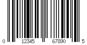 sample UPC A barcode
